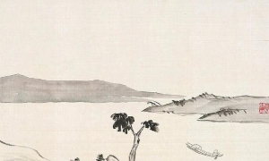 林纾《仿马远山水册》作品