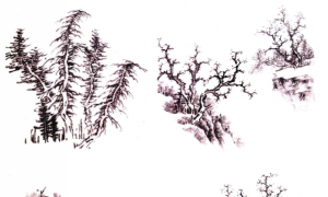 古典山水画技法：树木画法