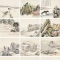 林纾《仿马远山水册》：艺术传承与个人情怀的完美融合