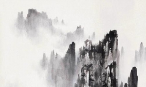 古代国画名家大概是根据黄山的山石地貌，创造出了各种...