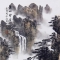 探秘周秋启山水画：虚实间彰显的艺术魅力