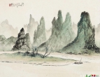 岭南画派大家黎雄才30幅写生山水画