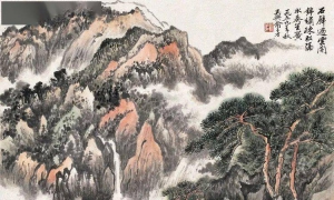 俞子才山水画欣赏