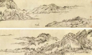 绘画技法：山水画技法之披麻皴，教你10分钟学会画山水画